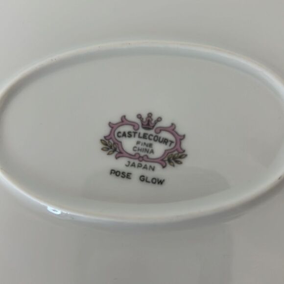 Castlecourt Rose Glow Serving Platter Fine China Japan 12 Inches X 9 1/4 Inches - Picture 4 of 6